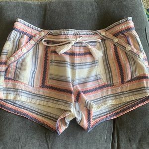 Rewind 3” striped linen shorts